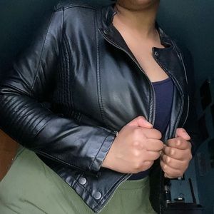 JouJou Funky Faux Leather Jacket, Size L